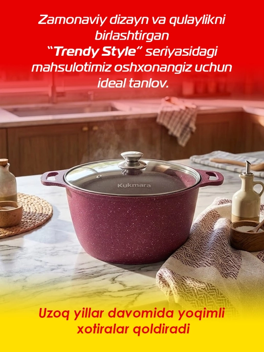 Kostryulka Kukmara Trendy style, 6 litr