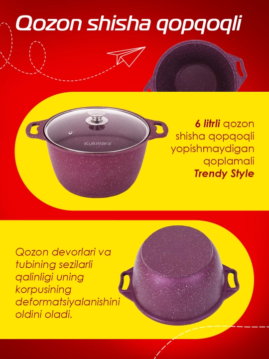 Kostryulka Kukmara Trendy style, 6 litr