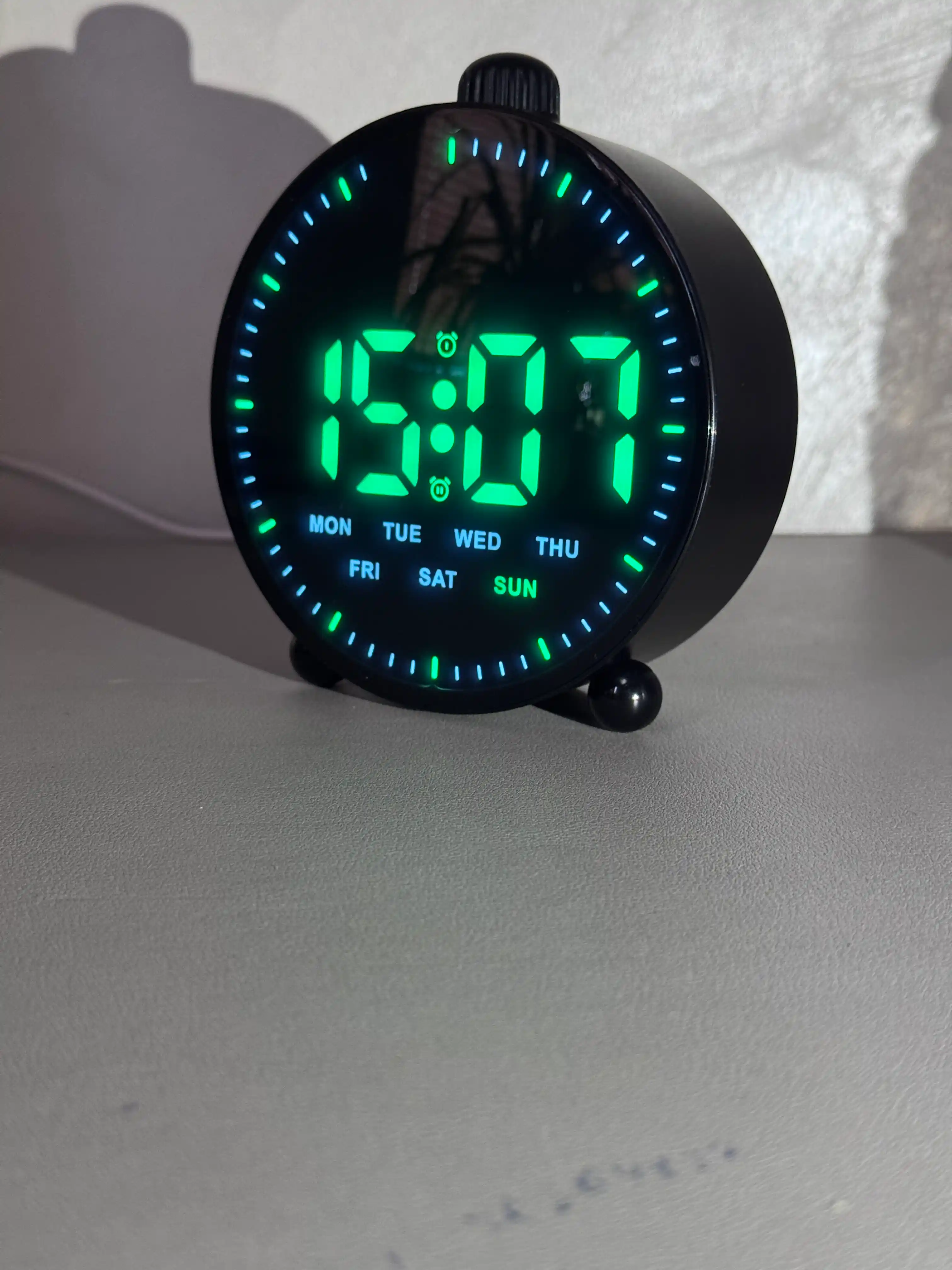 Современные, многофункциональные LED настольные часы с 2 сигналами, большой LED дисплей