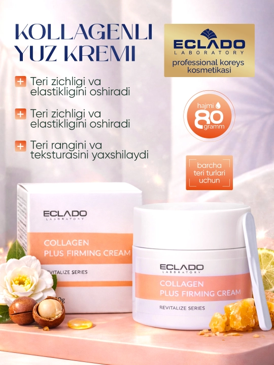 Антивозрастной крем для лица с коллагеном 30+, Collagen Plus Firming Cream, 80 г