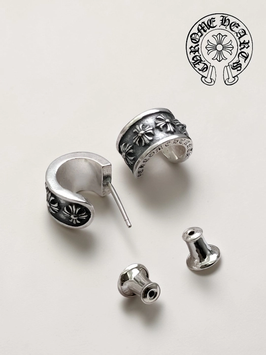 Сережки в стиле Chrome Hearts готические серьги Y 2 K для девушек, парней, подарок y2k