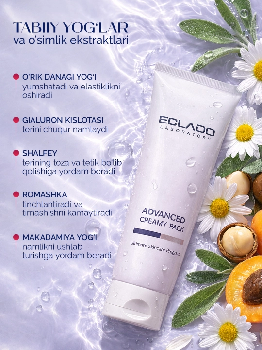 Eclado Advanced Creamy Pack 240 g — intensiv oziqlantiruvchi krem-maska