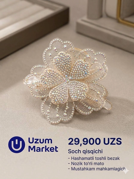 Ayollar va qizlar uchun chiroyli soch to‘g‘nag‘ichlari - soch aksessuarlari