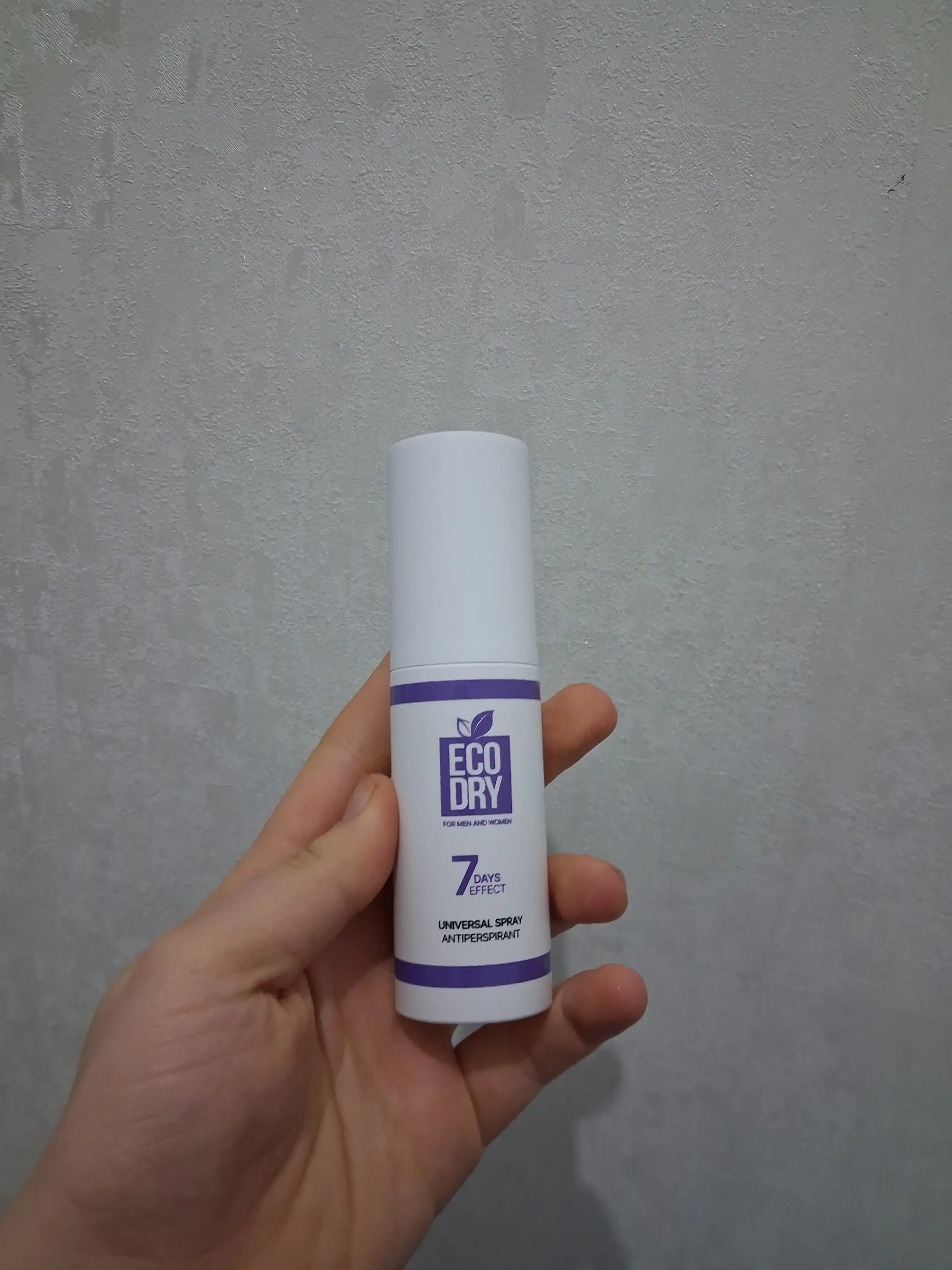 Antiperspirant sprey Eco Dry Universal, terlashga qarshi samarali vosita, 35 ml