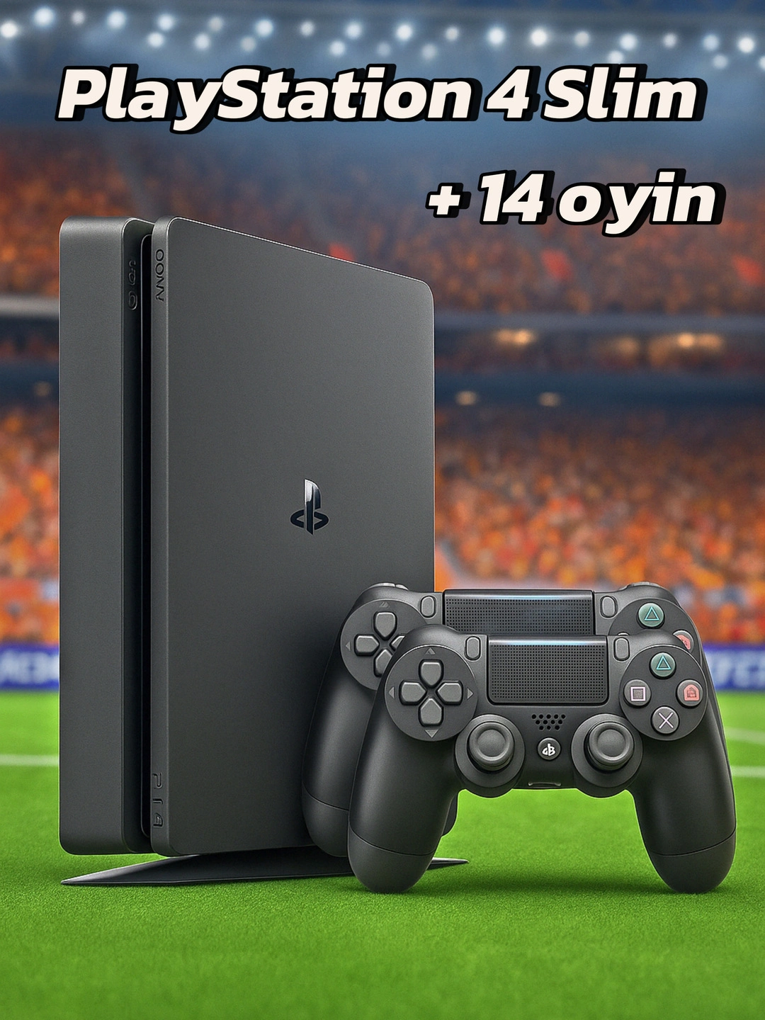 Игровая приставка Playstation 4 slim, c 14 играми за 3299000 сум со скидкой 23%. Uzum Market