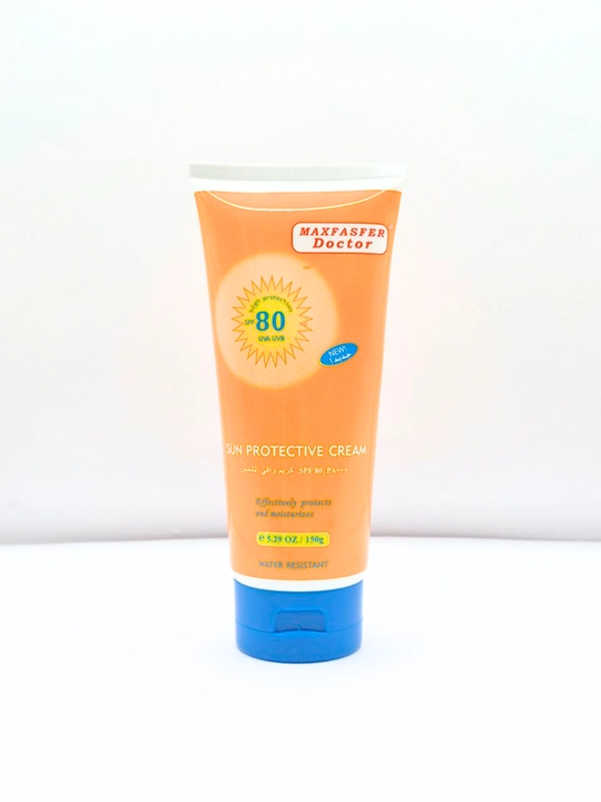 MAXFASFER Doctor Sun Protective Cream SPF 80 – Yuqori himoyali quyosh kremi, 150 g - 