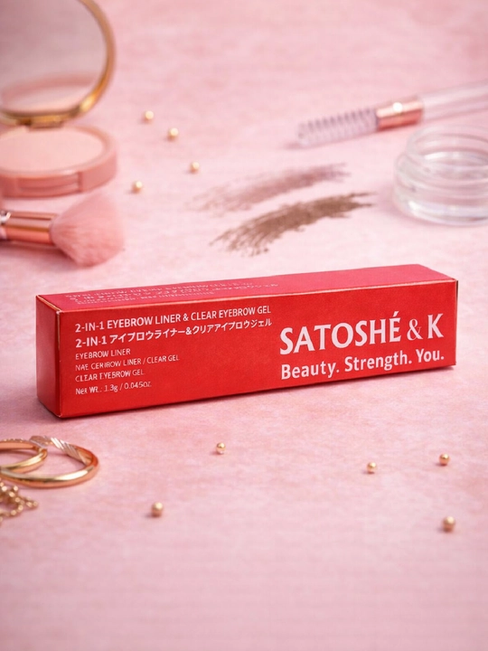 SATOSHÉ & K 2-in-1 Eyebrow Liner & Clear Eyebrow Gel карандаш для бровей и прозрачный гель - 