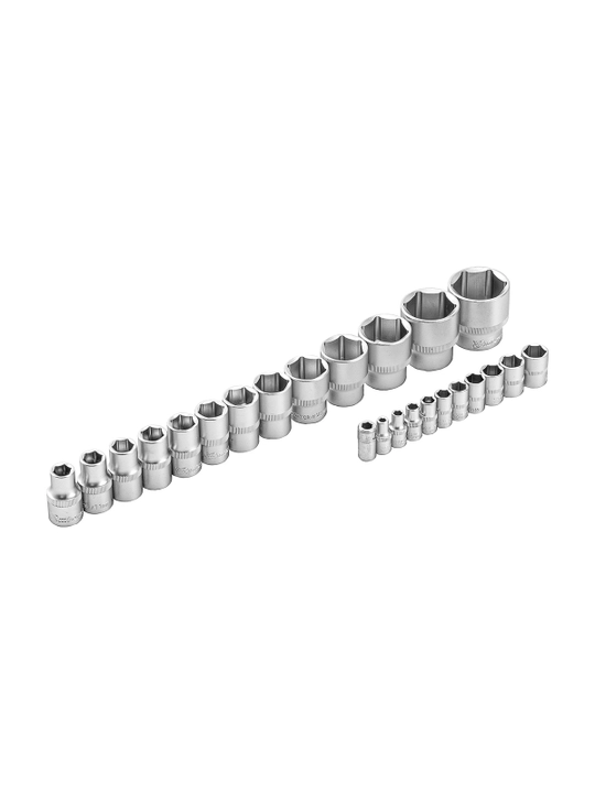Набор инструментов MTX, 1/2", 1/4", CrV, кейс, 76 деталей, 135289