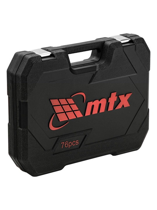 Набор инструментов MTX, 1/2", 1/4", CrV, кейс, 76 деталей, 135289
