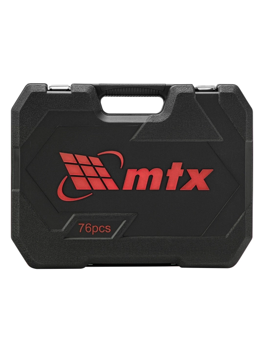 Набор инструментов MTX, 1/2", 1/4", CrV, кейс, 76 деталей, 135289