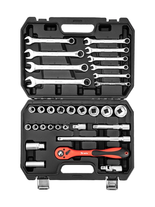 Набор инструментов MTX, CrV, 1/2", кейс, 32 предмета, 135279