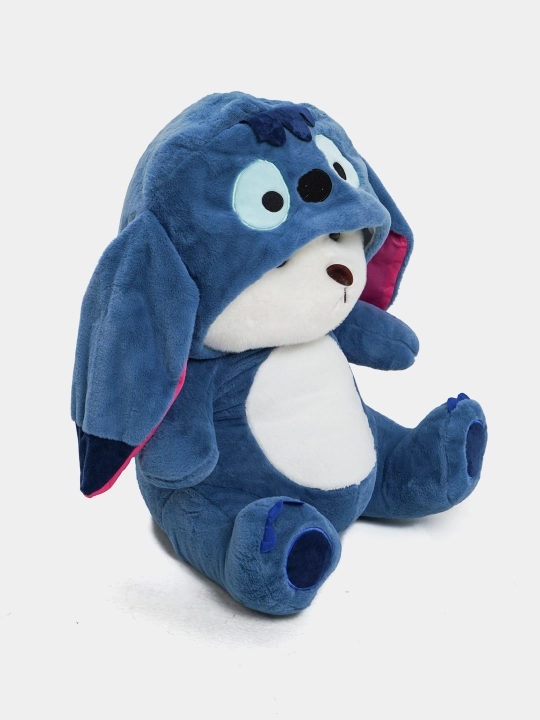 Плюшевая игрушка Teddy — мягкий маленький мишка в костюме зверька с ушками, 25 см