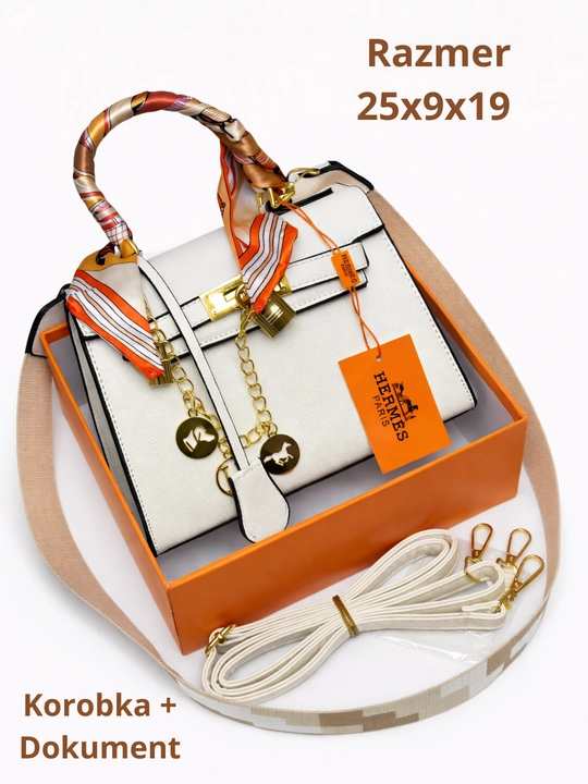 Сумка женская в стиле HERMES кросс-боди через плечо из эко кожи