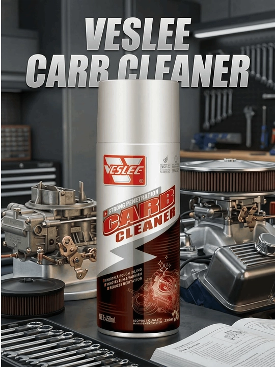 Очиститель карбюратора и дроссельной заслонки Veslee Carb Cleaner, спрей 450 мл - 