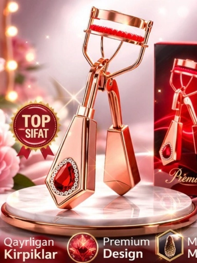 Щипцы для завивки и загибания ресниц, кёрлер, зажим — CUTEBEU-ZAJIM-АЛЫЙ