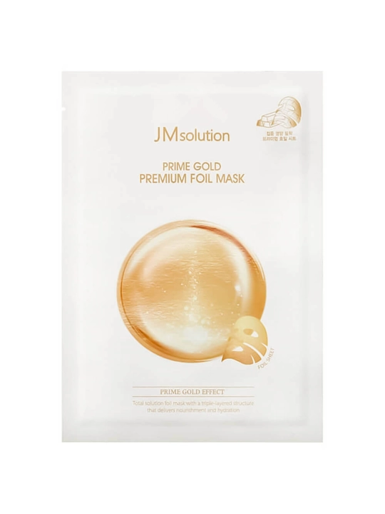 JMsolution Prime Gold Premium Foil Mask — увлажняющая маска для лица с 24K золотом - 