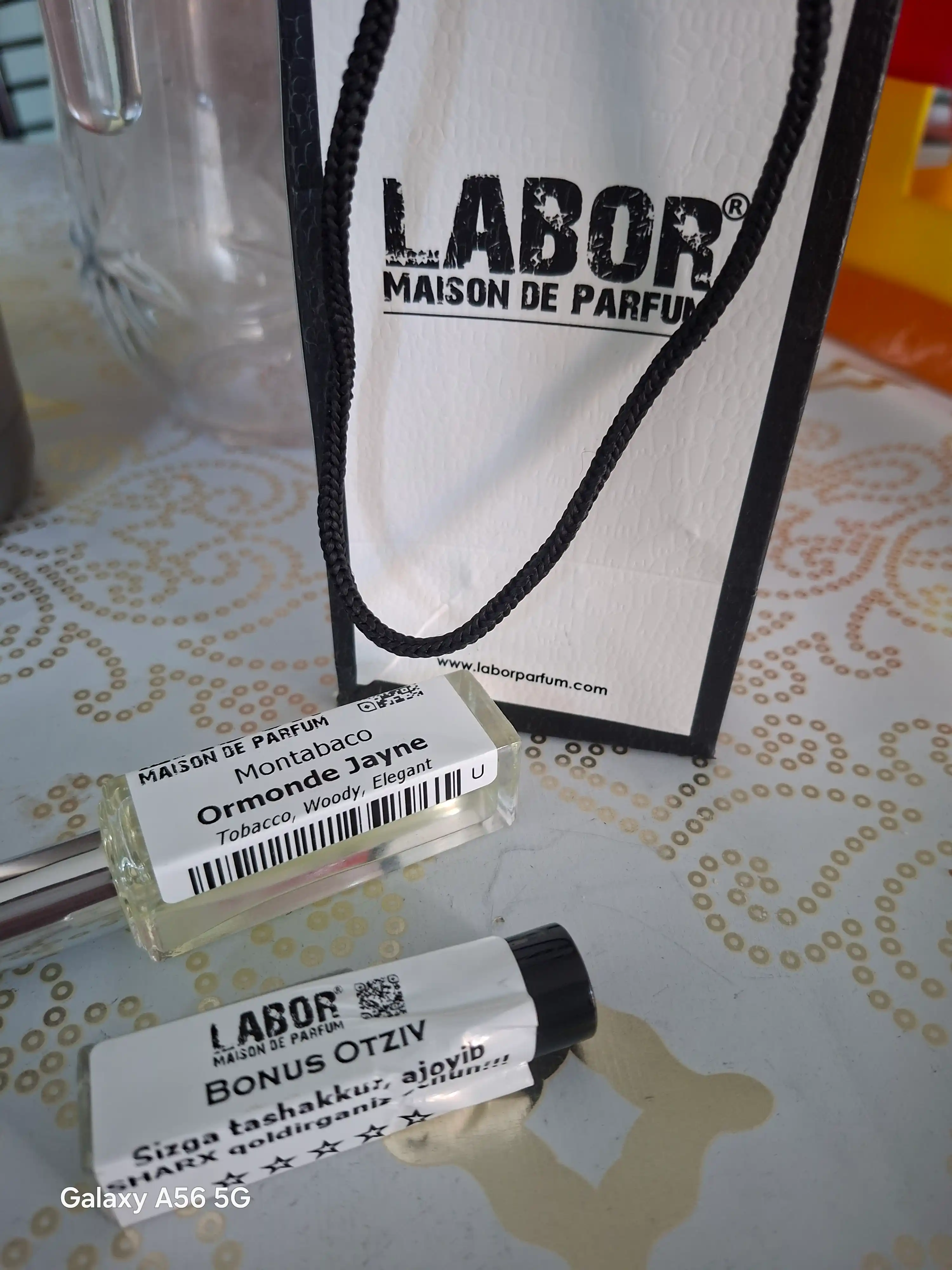 LABOR Parfum Montabaco Ormonde Jayne, унисекс в особых флаконах