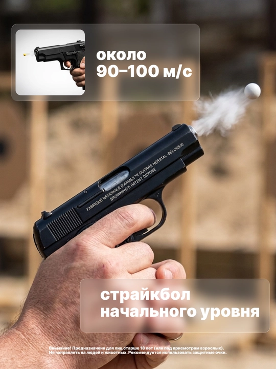 Игрушечный пистолет с пульками, 6 мм, пружинный металлический – разные модели коллекция