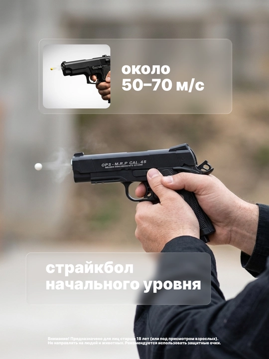 Игрушечный пистолет с пульками, 6 мм, пружинный металлический – разные модели коллекция