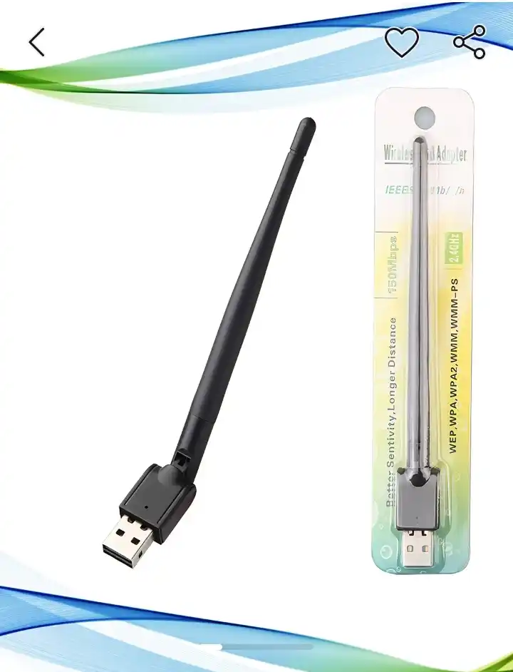 Wi-Fi USB адаптер MT7601, с антенной для подключения к беспроводным сетям