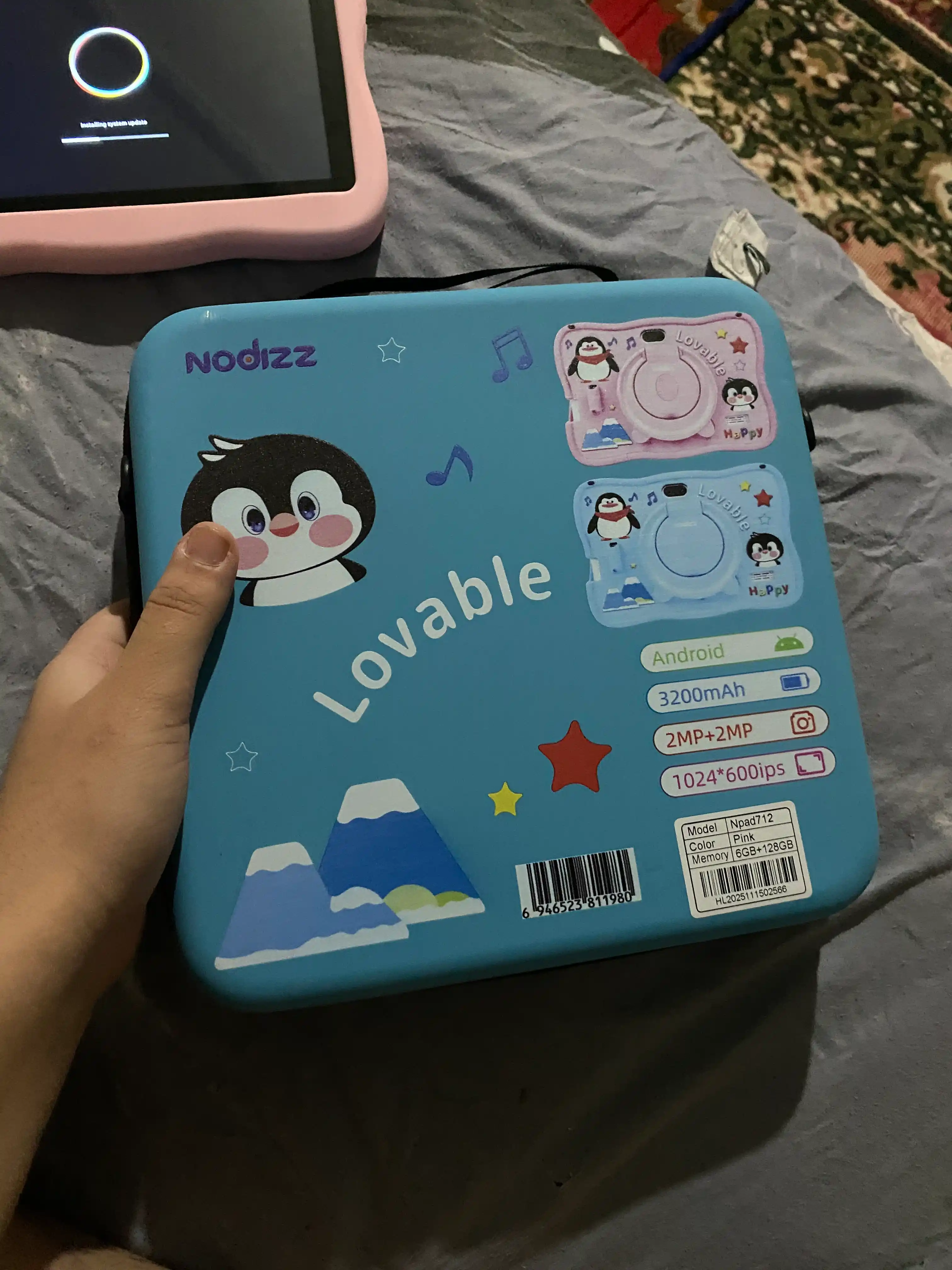 Bolalar plansheti —128Gb xotira, Android 15 Pad712, C1000 CHico