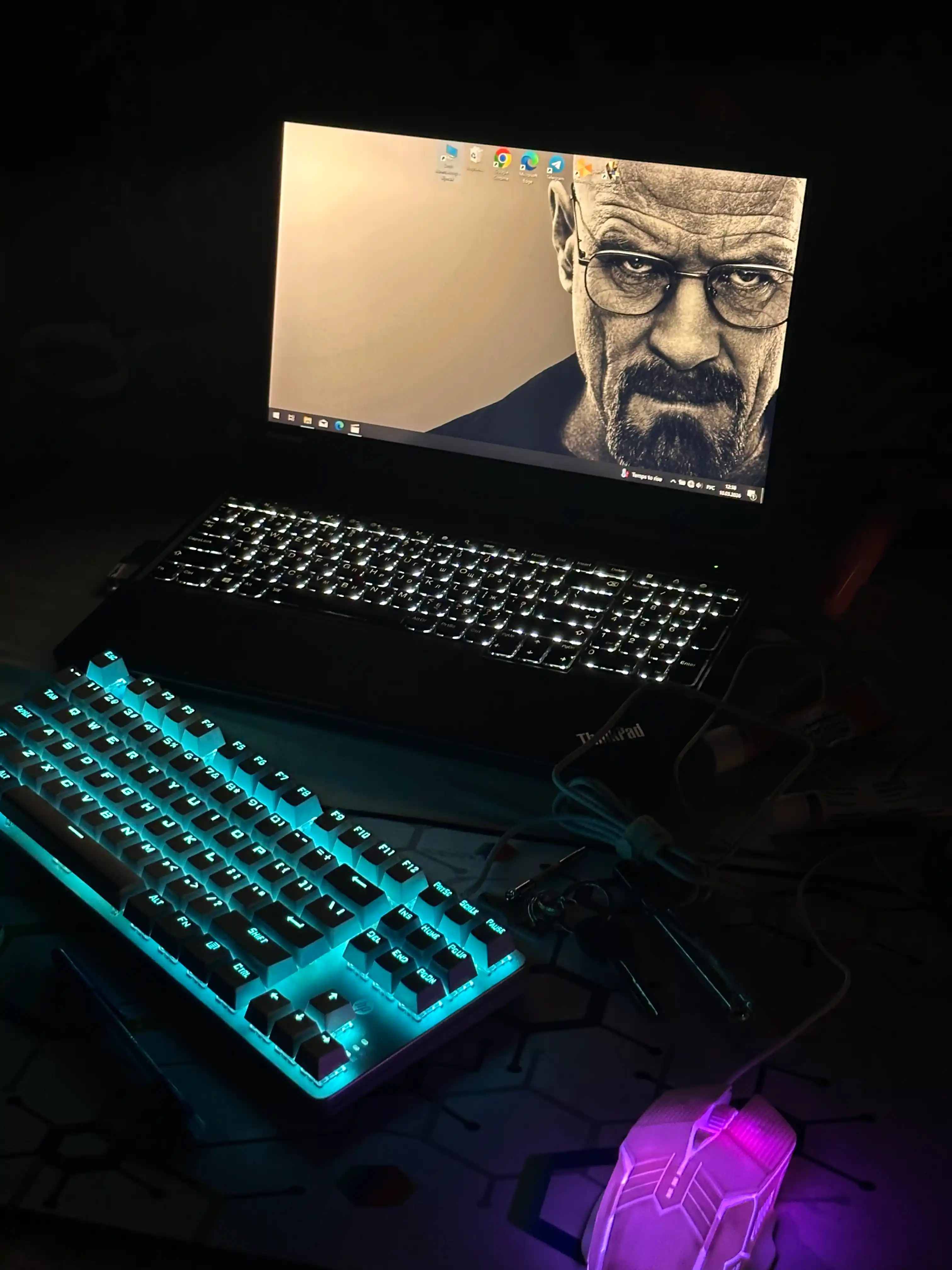 HP GK100F, HP GK200 White mexanik, RGB yoritgichli, o‘yin klaviaturasi