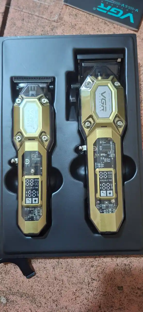 VGR-600-900 (gold xaki), erkaklar uchun professional soch kesish va soqol olish mashinasi