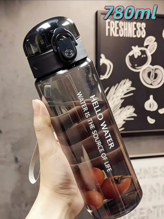 Sport suv idishi, 780 ml, tasma bilan, fitness va sayohat uchun - 