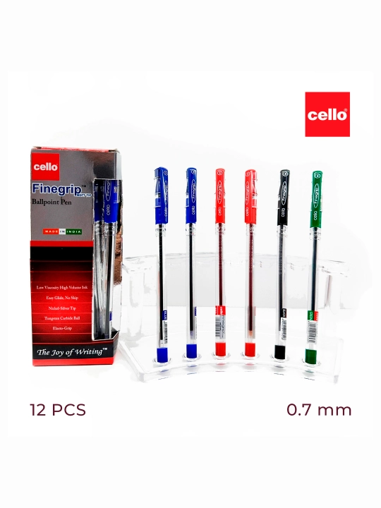 Ручки Finegrip 0.7 мм, зелёные, по 2 шт - 