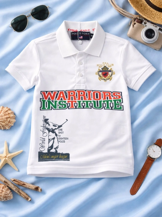 Рубашка поло для мальчика, футболка, финка, хлопок, 1-5 лет, рост 80-110 см