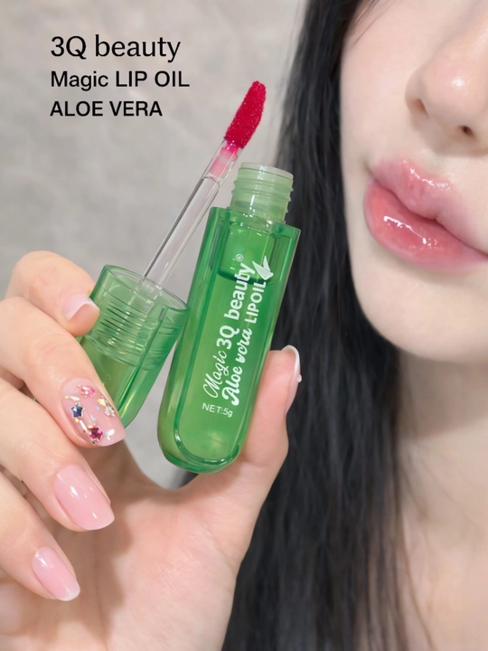 Блеск для губ Magic 3Q Beauty Aloe Vera, зеркальный объем, уход и эффект тинта