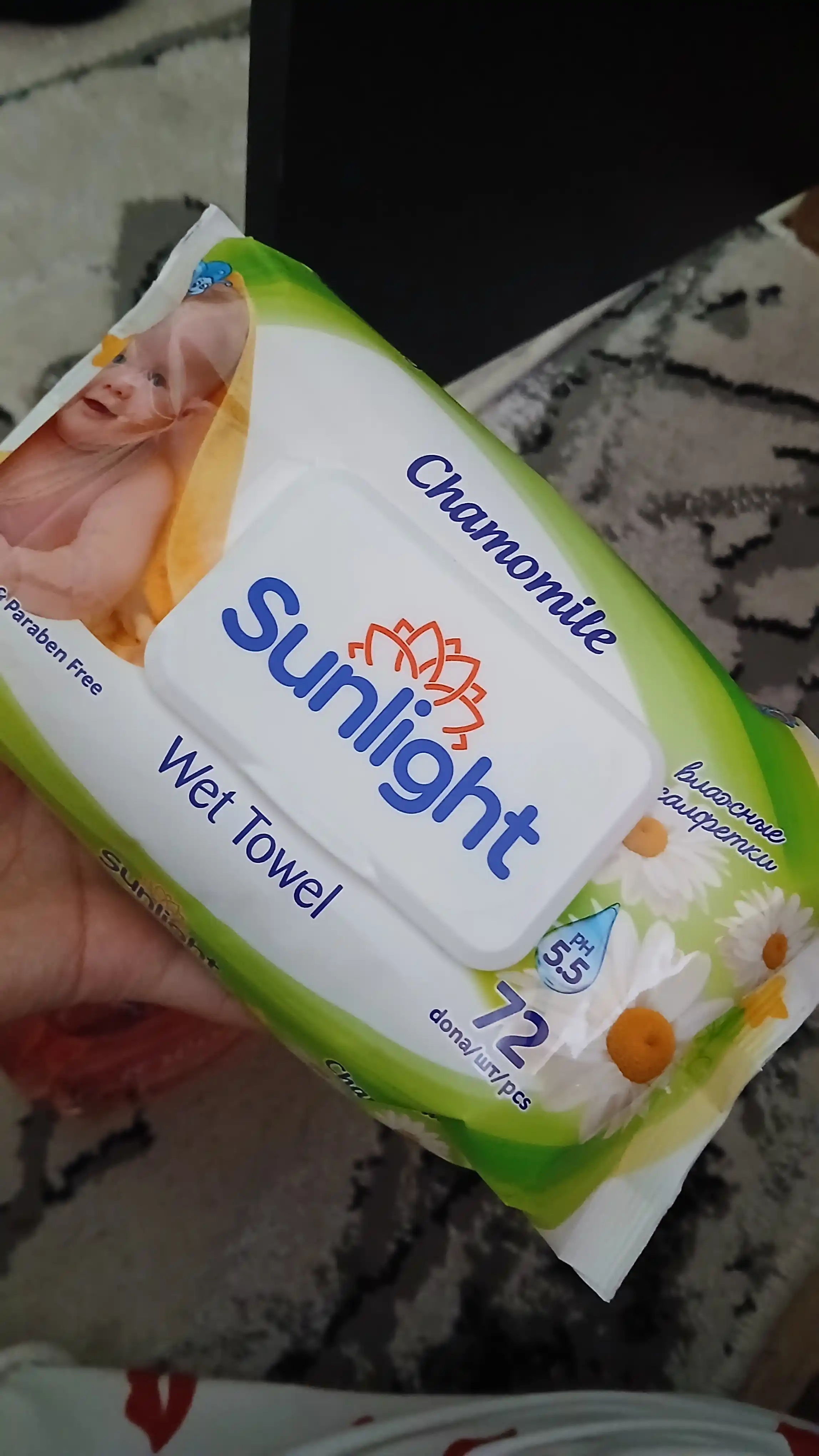 Sunlight 72 dona nam salfetkalar