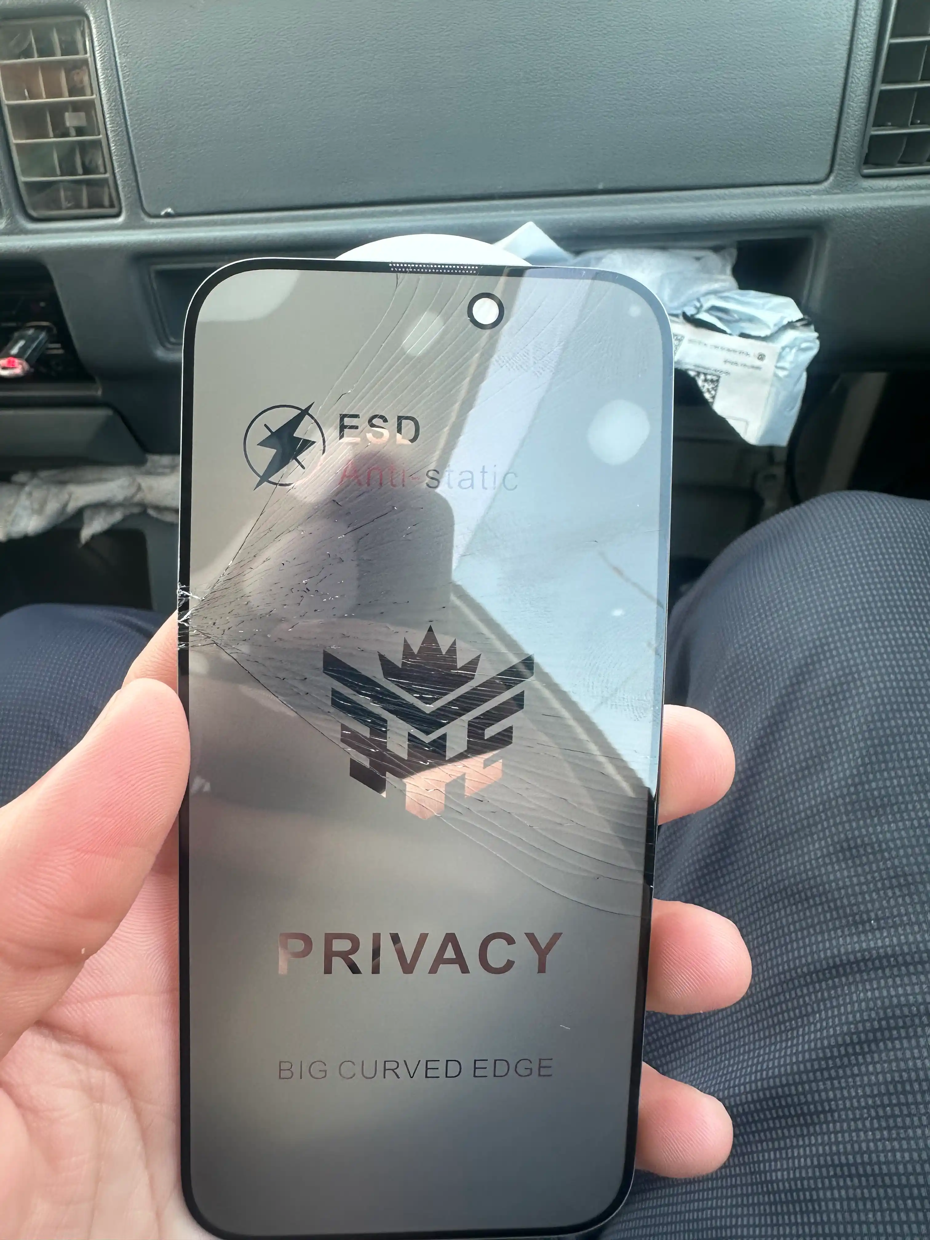  Maxfiylikni saqlovchi himoya oynasi iPhone 11, 12, 13, 14, 16  Pro Max uchun, oleofob qoplamali