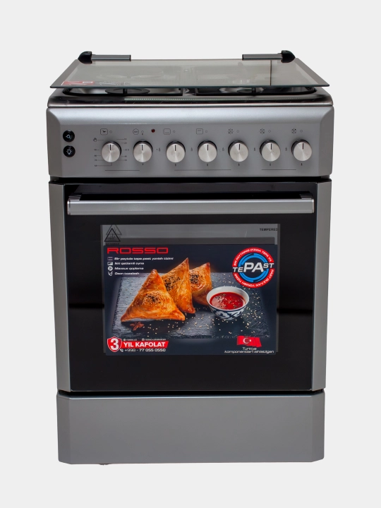Gaz plitasi Rosso Kabsa Prime , 4 gaz, 1 ta elektr va 3 ta gaz