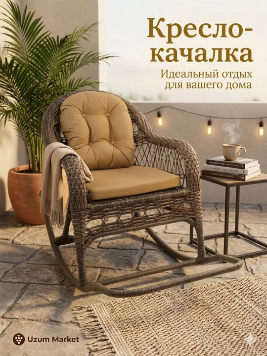 Rattan kachelya kreslo - 