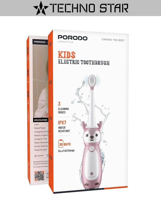 Детская электрическая зубная щетка Porodo Lifestyle Kids Electric Toothbrush