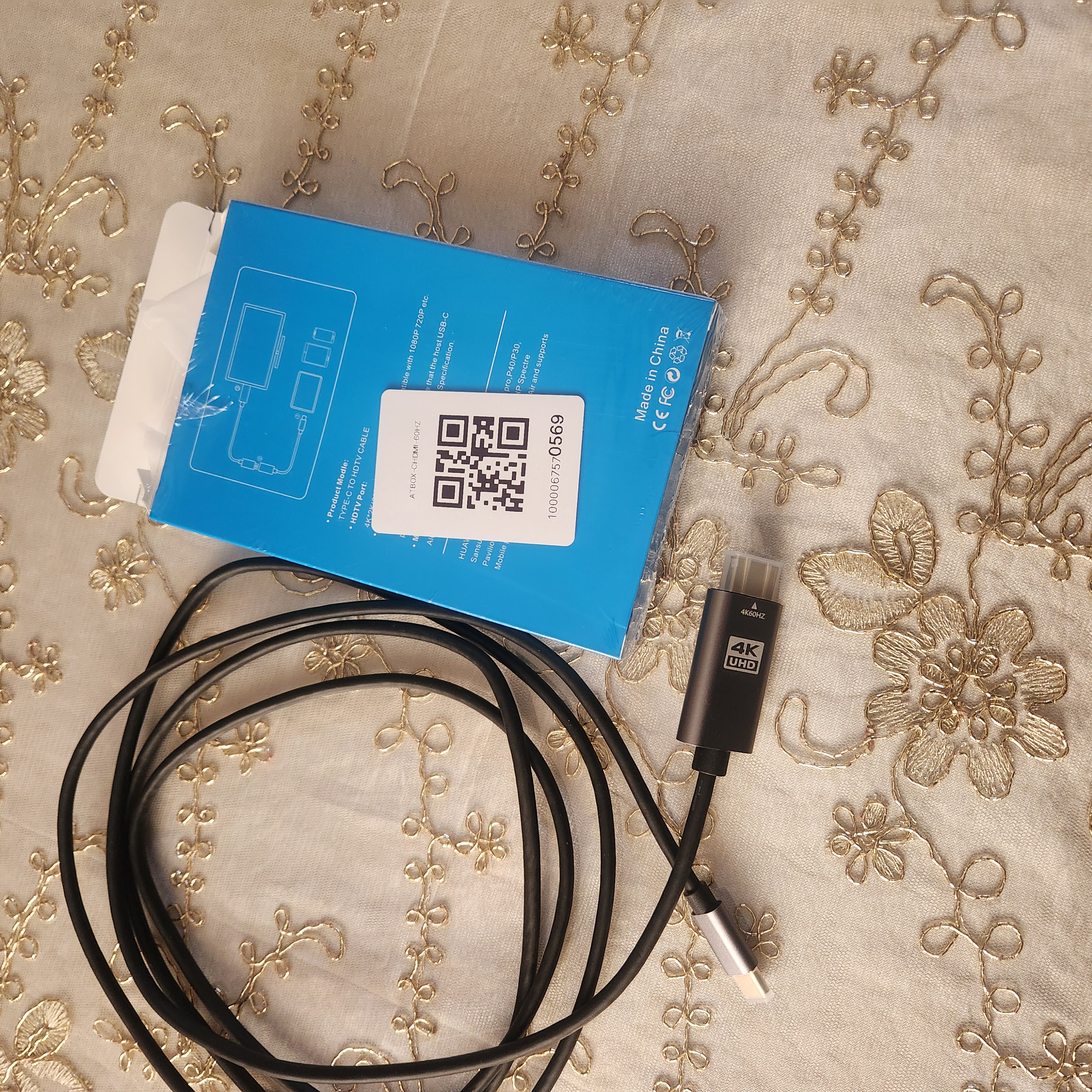 Type-C dan HDMI 4K kabel, USB 3.1-C — 4K va 2K, uzunligi 1.5 m (30/60 Hz)