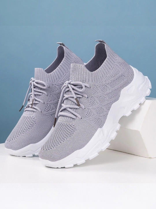 Ayollar yengil, havo o'tkazuvchi va qalin poshnali Zwalk AirWeave Flix slipon-kedalari