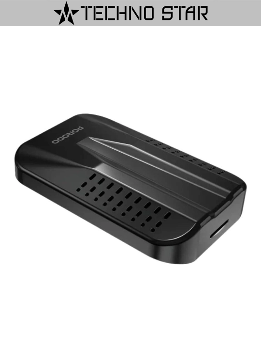 Porodo Wireless CarPlay с разделением экрана,Airplay, Miracast, Android 12, 2/16 ГБ, BT