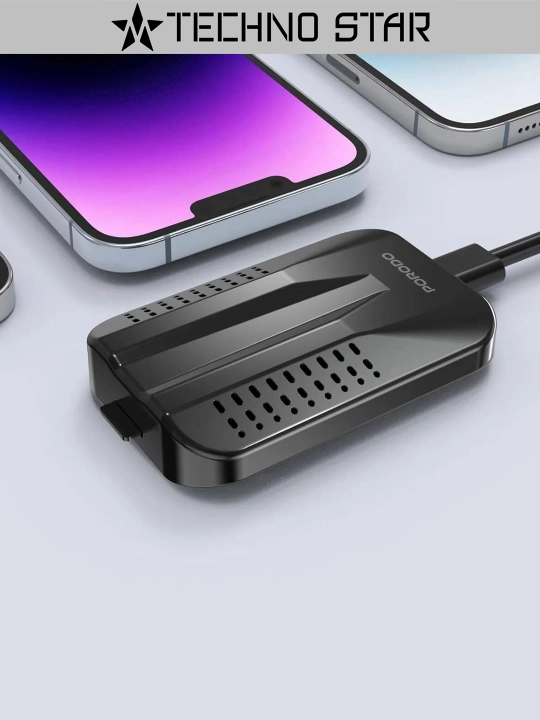 Porodo Wireless CarPlay с разделением экрана,Airplay, Miracast, Android 12, 2/16 ГБ, BT