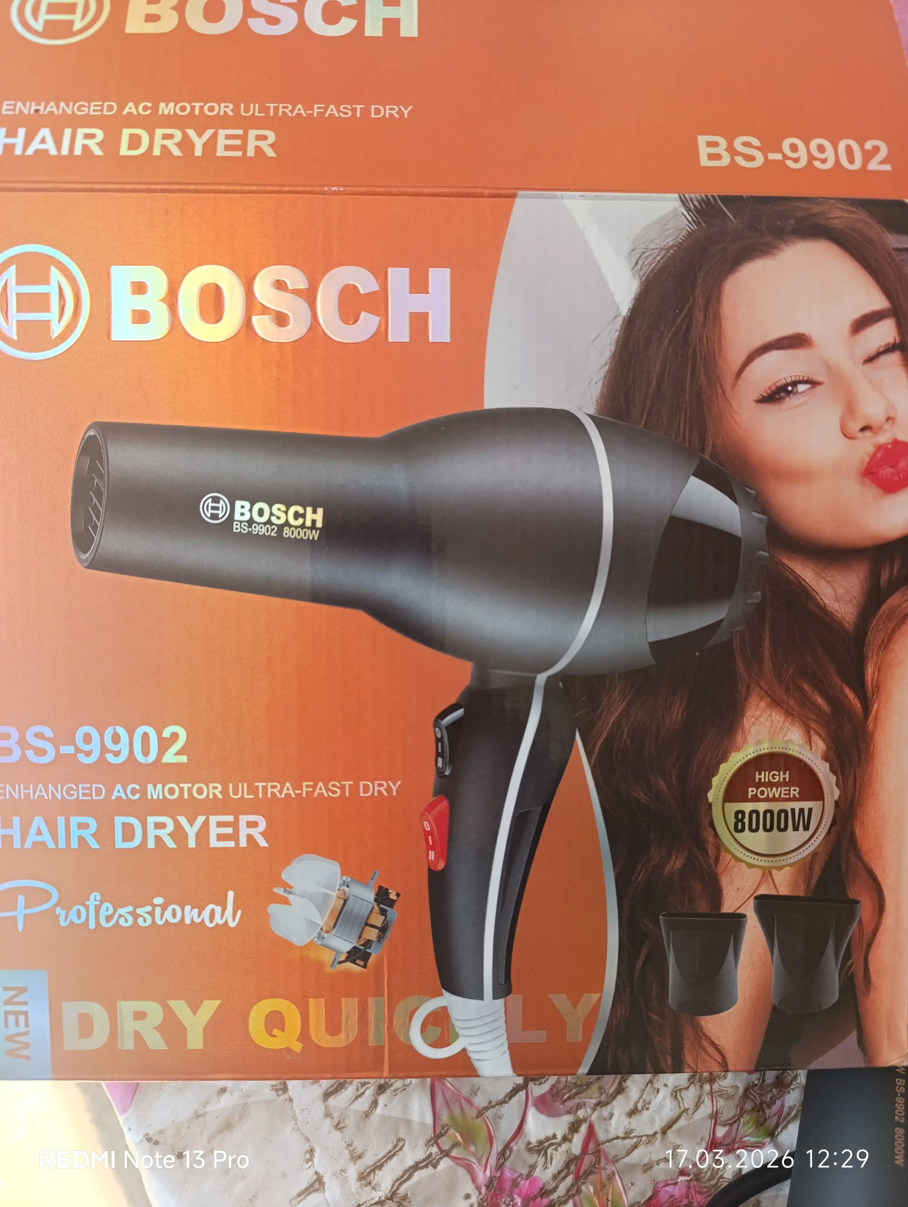 Professional soch quritgich BS-9900, quritish va turmaklash uchun