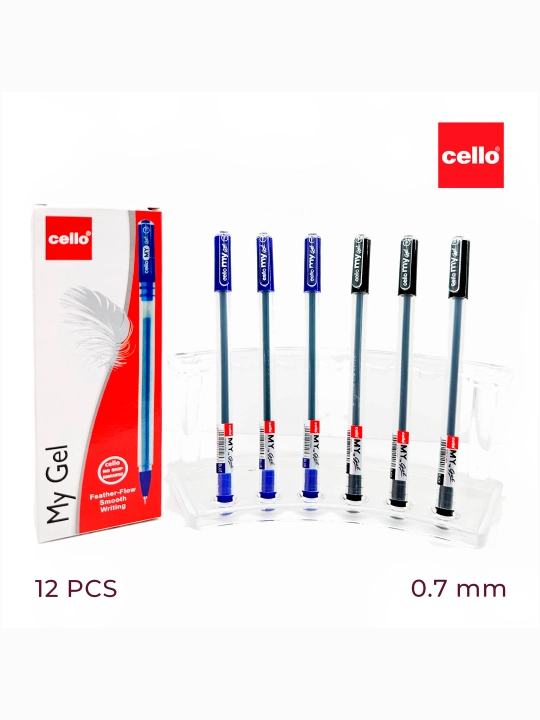 Ruchkalar My Gel 0.7 mm, qora, 5 donadan - 