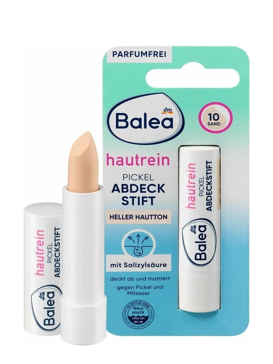 Balea Hautrein Pickel Abdeckstift — корректор-стик с салициловой кислотой (тон 20 Natural) - 