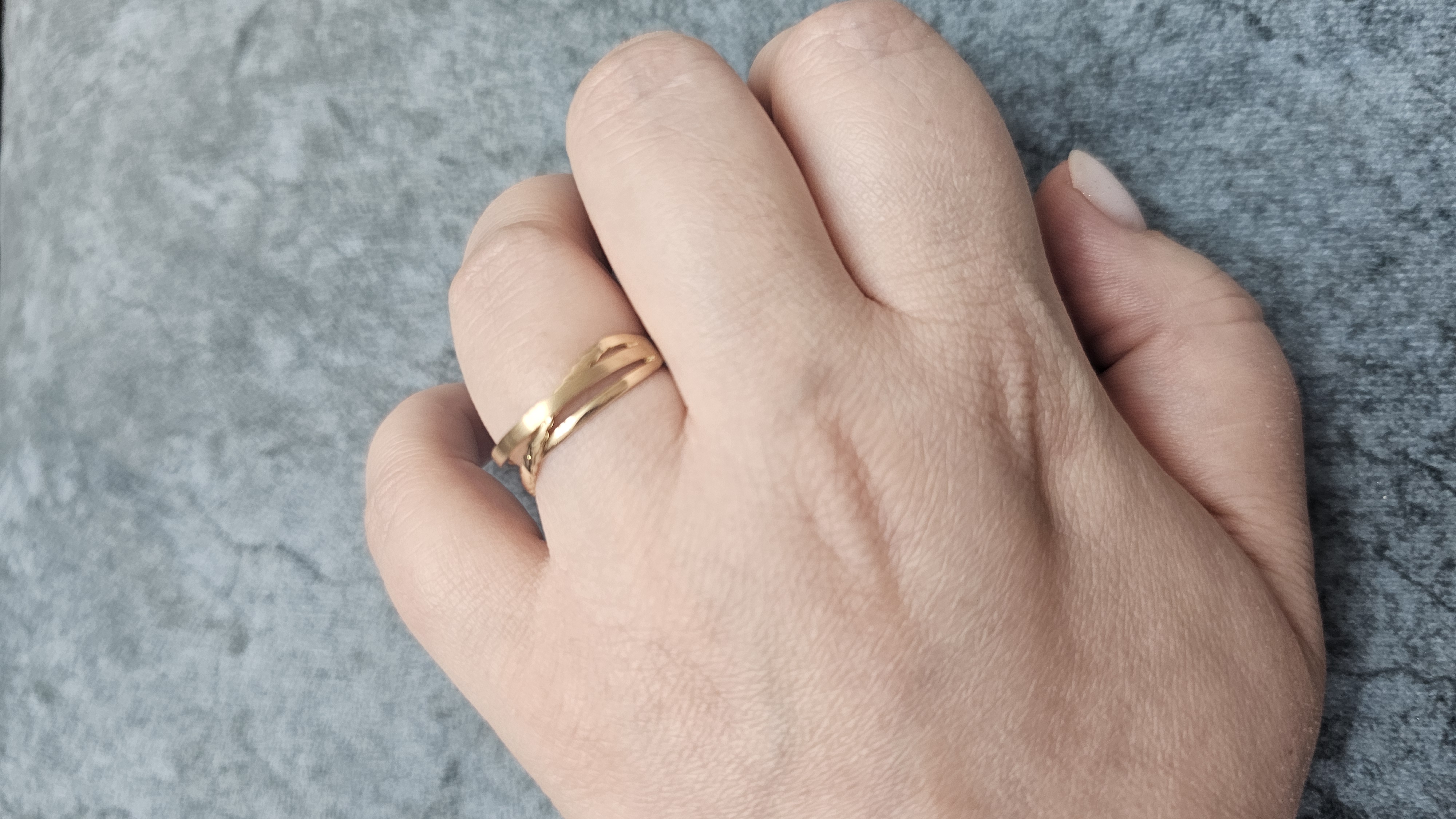 Ayollar uchun oltin uzuk, tilla 585 proba, 1.90 gr, D19U model, DIAMOND