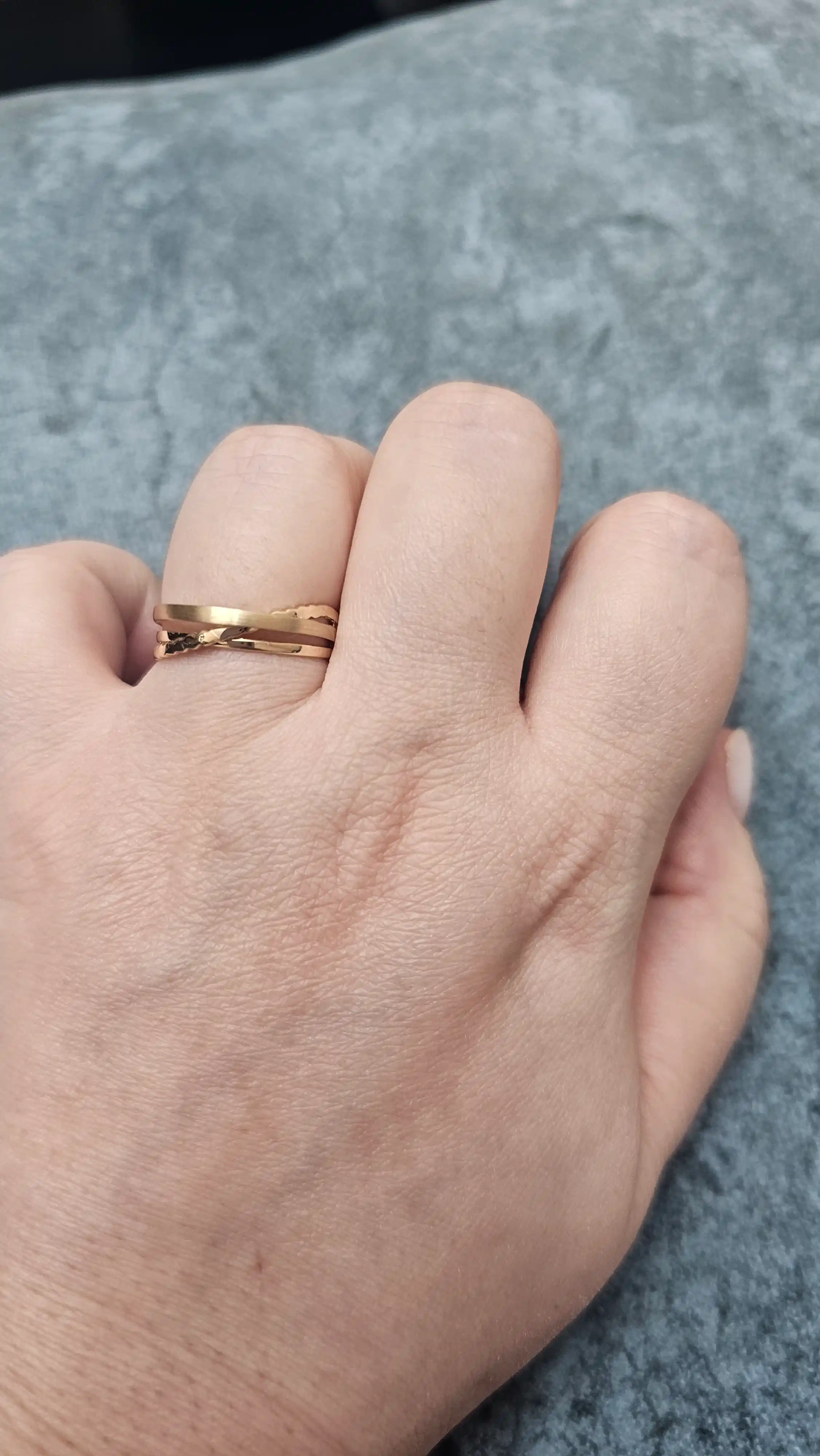 Ayollar uchun oltin uzuk, tilla 585 proba, 1.90 gr, D19U model, DIAMOND