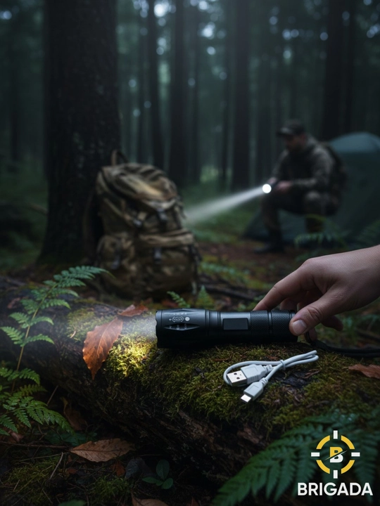 Фонарик XPE+Cob, Light - 