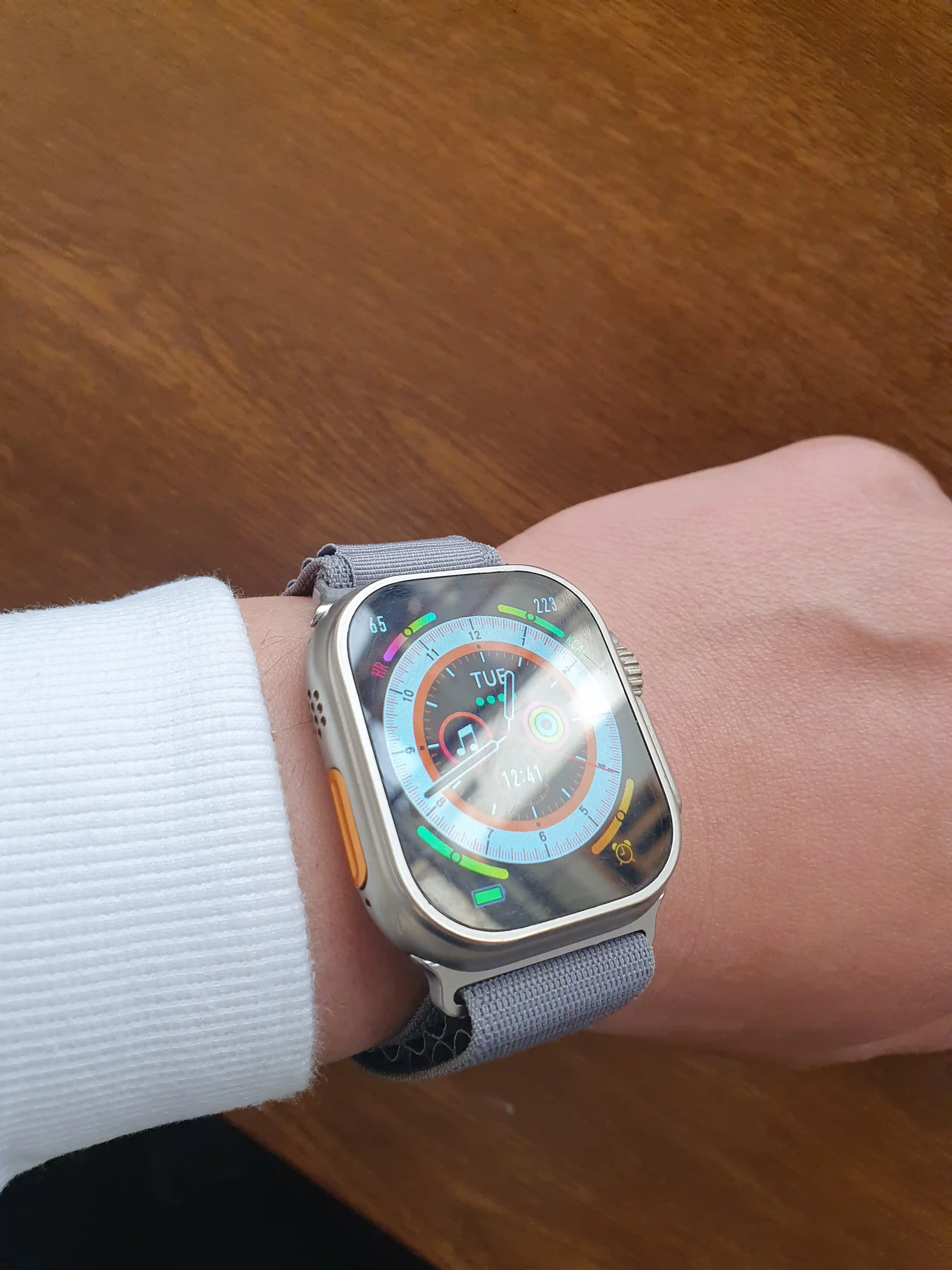 Ремешок нейлоновый для Apple Watch 3,4,5,6,7,8,9,10,11,SE и Ultra, размер 42-44-45-49 мм
