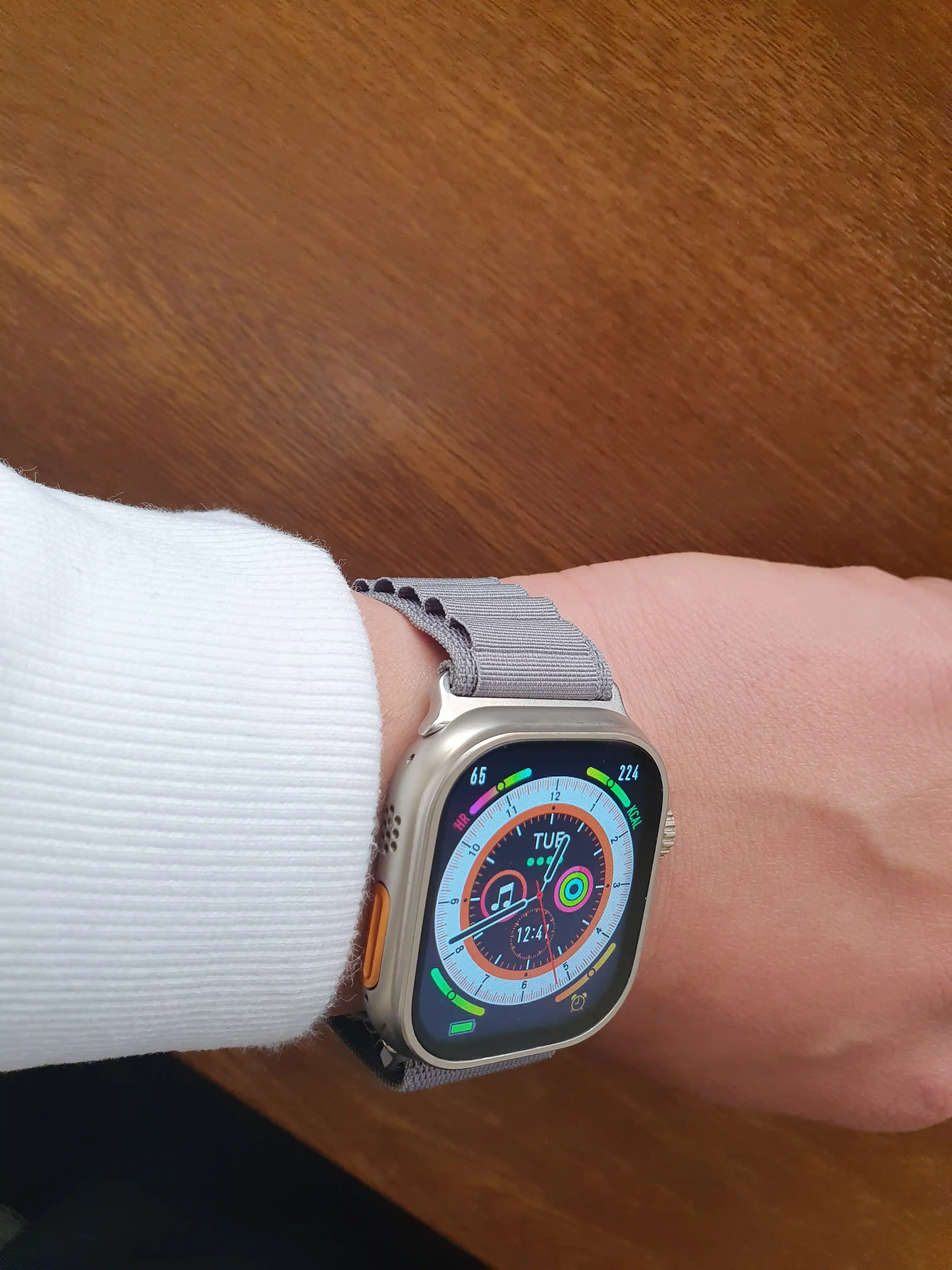 Ремешок нейлоновый для Apple Watch 3,4,5,6,7,8,9,10,11,SE и Ultra, размер 42-44-45-49 мм