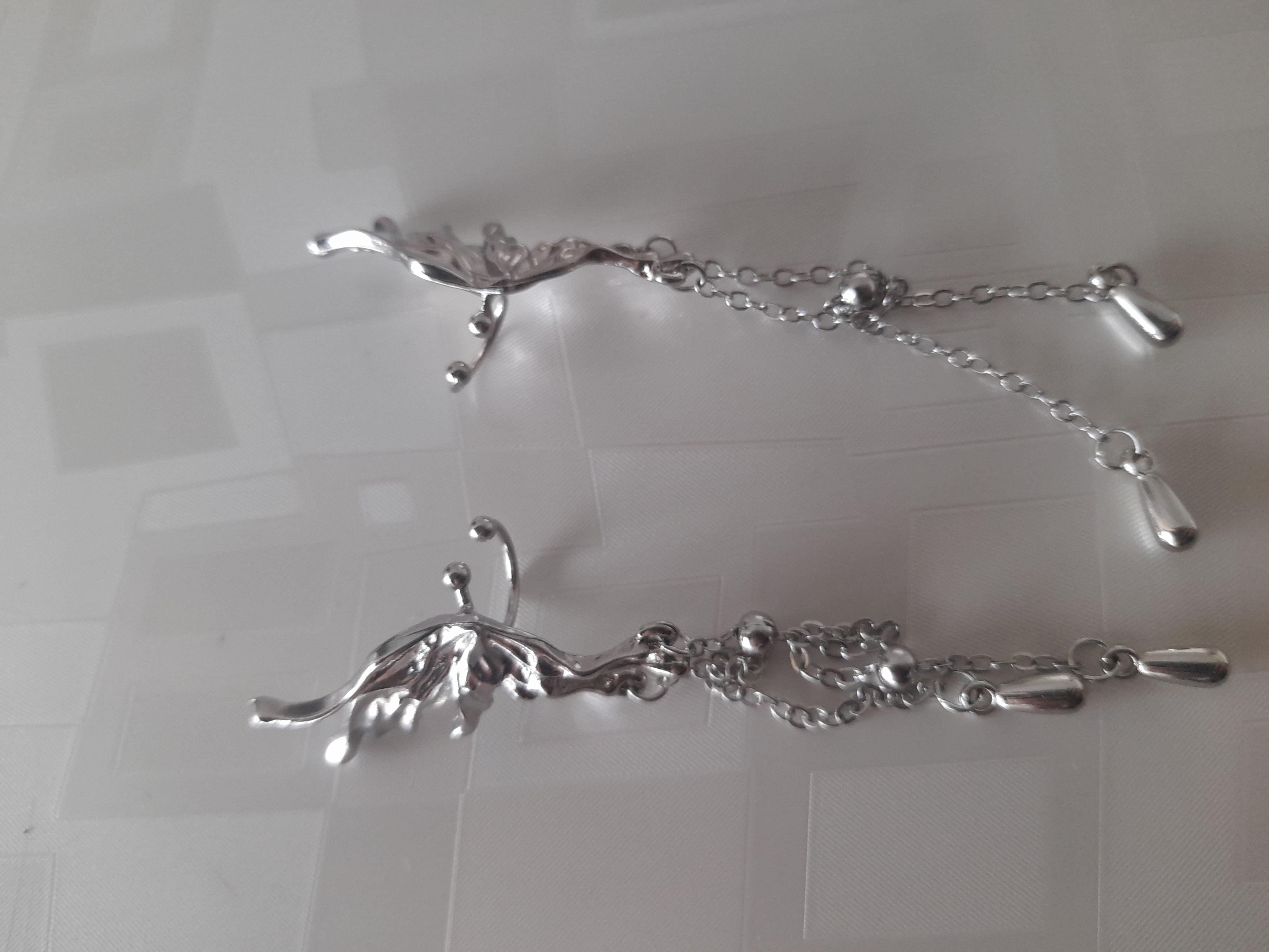 Серьги каффы, ассиметричные серьги