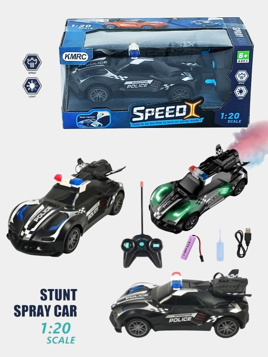 KMRC Speed Interceptor 1:20 masofadan boshqariladigan parli mashina - 